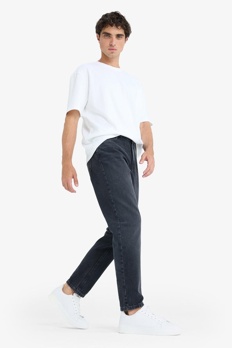 ديفاكتو بنطلون قطن جينز جينز 90’S سليم فيت بساق ضيق - Image 3